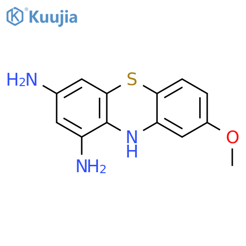 10H-Phenothiazine-1,3-diamine, 8-methoxy- structure