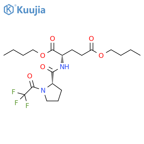 L-Glutamic acid, N-[1-(trifluoroacetyl)-L-prolyl]-, dibutyl ester structure