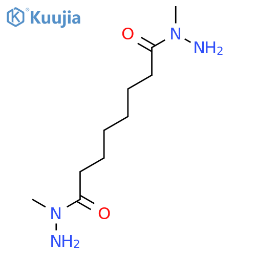 Octanedioic acid, bis(1-methylhydrazide) structure