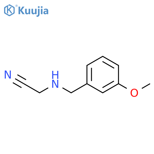 ACETONITRILE, [[(3-METHOXYPHENYL)METHYL]AMINO]- structure