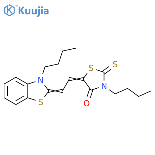 4-Thiazolidinone,3-butyl-5-[(3-butyl-2(3H)-benzothiazolylidene)ethylidene]-2-thioxo- structure