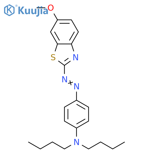 Benzenamine, N,N-dibutyl-4-[(6-methoxy-2-benzothiazolyl)azo]- structure