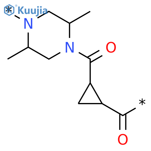 POLY[(2,5-DIMETHYL-1,4-PIPERAZINEDIYL)CARBONYL-1,2-CYCLOPROPANEDIYLCARBONYL] structure