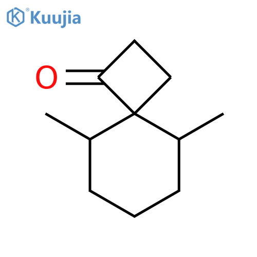 Spiro[3.5]nonan-1-one, 5,9-dimethyl-, (4α,5β,9β)- (9CI) structure