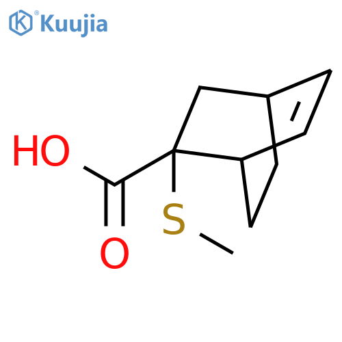 Bicyclo[2.2.2]oct-5-ene-2-carboxylic acid, 2-(methylthio)- structure