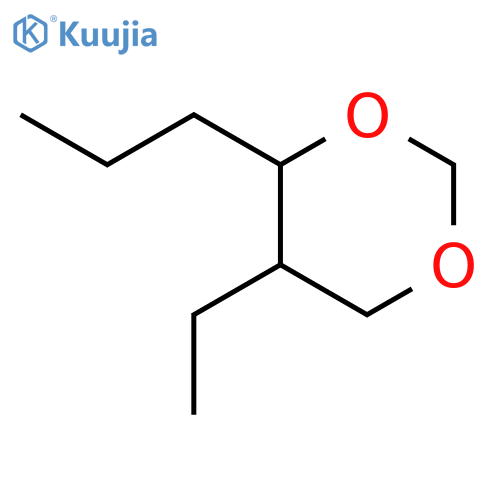 5-ethyl-4-propyl-1,3-dioxane structure