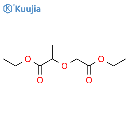 Propanoic acid,2-(2-ethoxy-2-oxoethoxy)-, ethyl ester structure