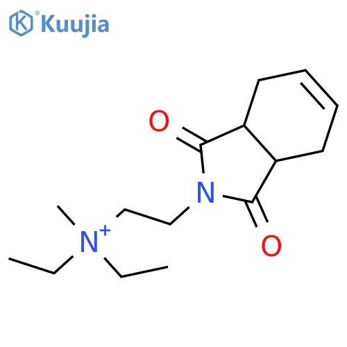 2-(1,3-dioxo-3a,4,7,7a-tetrahydroisoindol-2-yl)ethyl-diethyl-methylazanium;iodide structure