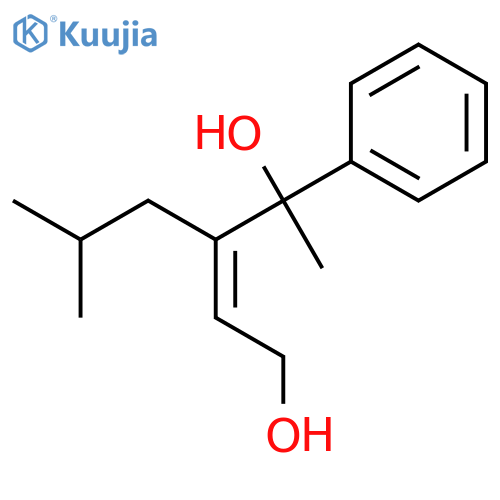 2-Pentene-1,4-diol, 3-(2-methylpropyl)-4-phenyl-, (Z)- structure