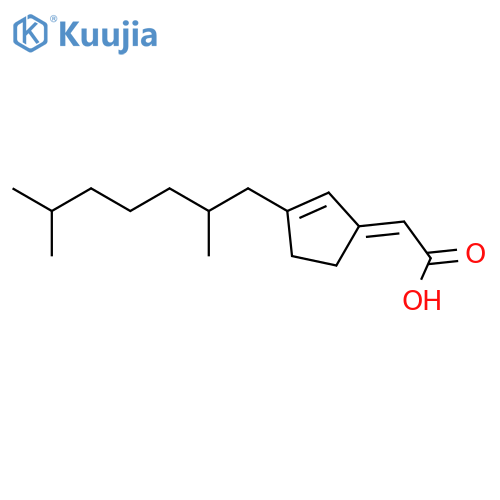 ACETIC ACID, [3-(2,6-DIMETHYLHEPTYL)-2-CYCLOPENTEN-1-YLIDENE]-, (E)- structure