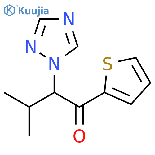 1-Butanone, 3-methyl-1-(2-thienyl)-2-(1H-1,2,4-triazol-1-yl)- structure