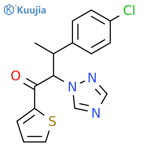 1-Butanone, 3-(4-chlorophenyl)-1-(2-thienyl)-2-(1H-1,2,4-triazol-1-yl)- structure