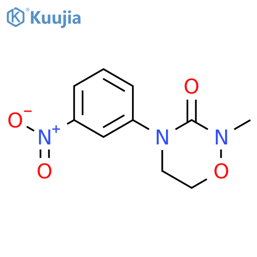 2H-1,2,4-OXADIAZIN-3(4H)-ONE, DIHYDRO-2-METHYL-4-(3-NITROPHENYL)- structure