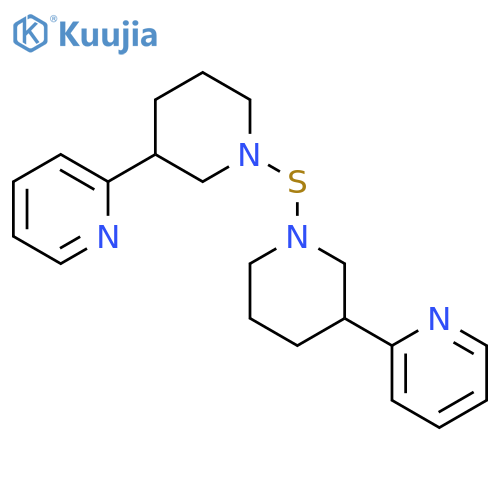 PIPERIDINE, 1,1'-THIOBIS[3-(2-PYRIDINYL)- structure