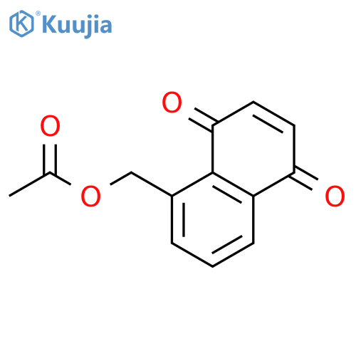 1,4-Naphthalenedione, 5-[(acetyloxy)methyl]- structure