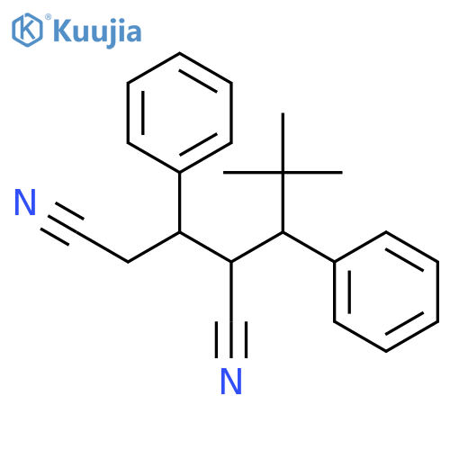 Pentanedinitrile, 2-(2,2-dimethyl-1-phenylpropyl)-3-phenyl- structure