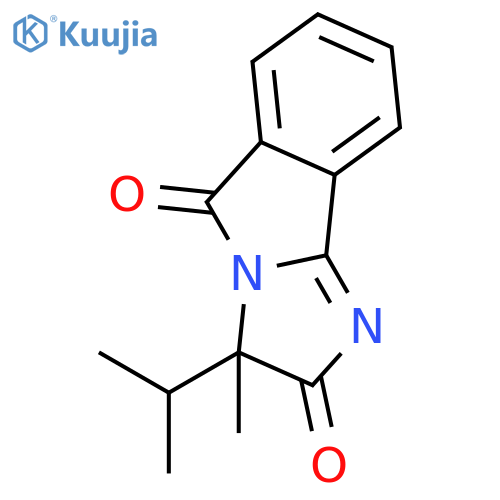 3H-Imidazo[2,1-a]isoindole-2,5-dione, 3-methyl-3-(1-methylethyl)-, (+)- structure