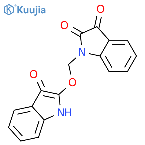 1H-Indole-2,3-dione, 1-[[(3-oxo-3H-indol-2-yl)oxy]methyl]- structure