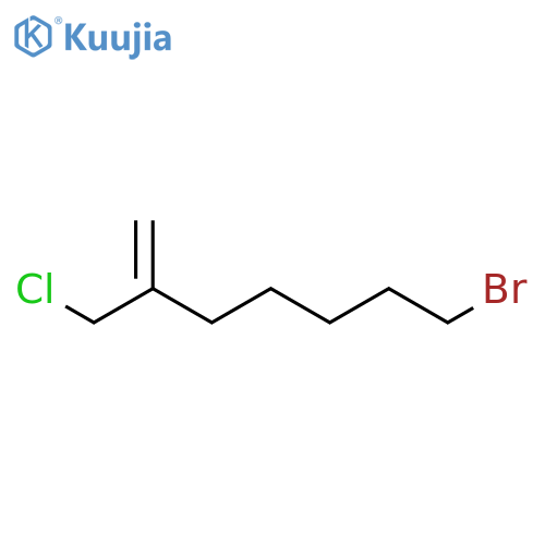1-HEPTENE, 7-BROMO-2-(CHLOROMETHYL)- structure