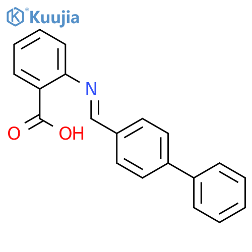 BENZOIC ACID, 2-[([1,1'-BIPHENYL]-4-YLMETHYLENE)AMINO]- structure