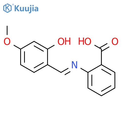 BENZOIC ACID, 2-[[(2-HYDROXY-4-METHOXYPHENYL)METHYLENE]AMINO]- structure