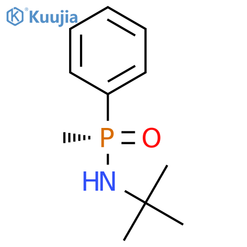 Phosphinic amide, N-(1,1-dimethylethyl)-P-methyl-P-phenyl-, (R)- structure