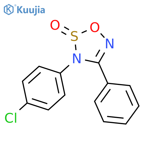 3H-1,2,3,5-Oxathiadiazole, 3-(4-chlorophenyl)-4-phenyl-, 2-oxide structure