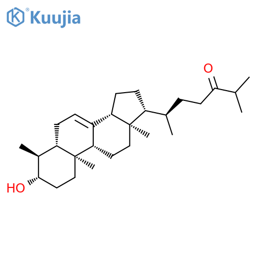 Cholest-7-en-24-one, 3-hydroxy-4-methyl-, (3b,4a,5a)- structure