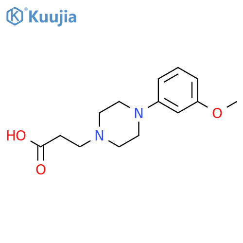 1-Piperazinepropanoic acid, 4-(3-methoxyphenyl)- structure