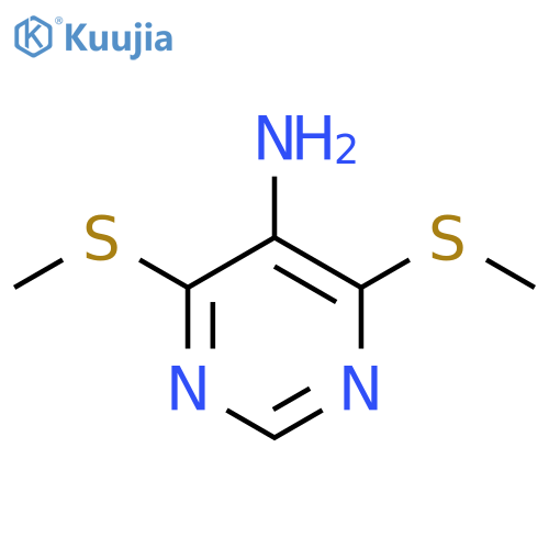 5-Pyrimidinamine,4,6-bis(methylthio)- structure