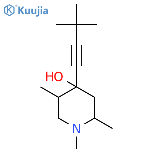 4-PIPERIDINOL, 4-(3,3-DIMETHYL-1-BUTYNYL)-1,2,5-TRIMETHYL- structure