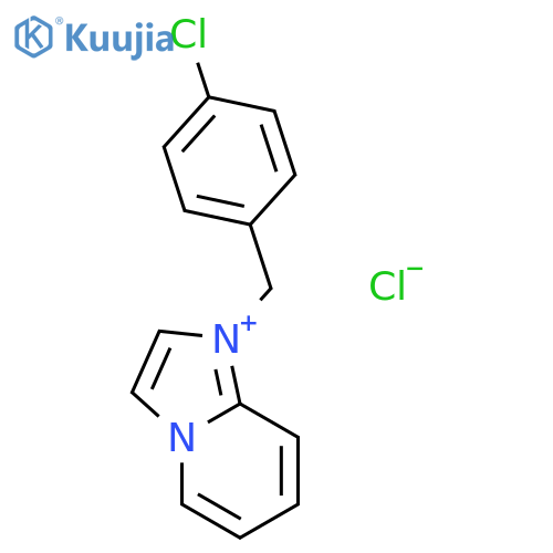 IMIDAZO[1,2-A]PYRIDINIUM, 1-[(4-CHLOROPHENYL)METHYL]-, CHLORIDE structure