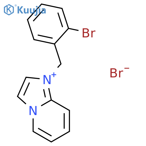 IMIDAZO[1,2-A]PYRIDINIUM, 1-[(2-BROMOPHENYL)METHYL]-, BROMIDE structure