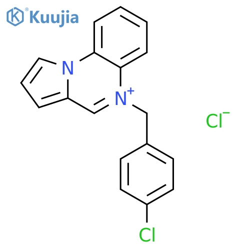 Pyrrolo[1,2-a]quinoxalinium, 5-[(4-chlorophenyl)methyl]-, chloride structure