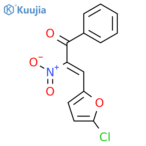2-Propen-1-one, 3-(5-chloro-2-furanyl)-2-nitro-1-phenyl- structure