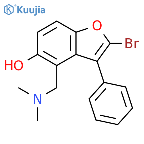 5-BENZOFURANOL, 2-BROMO-4-[(DIMETHYLAMINO)METHYL]-3-PHENYL- structure