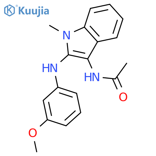 Acetamide, N-[2-[(3-methoxyphenyl)amino]-1-methyl-1H-indol-3-yl]- structure