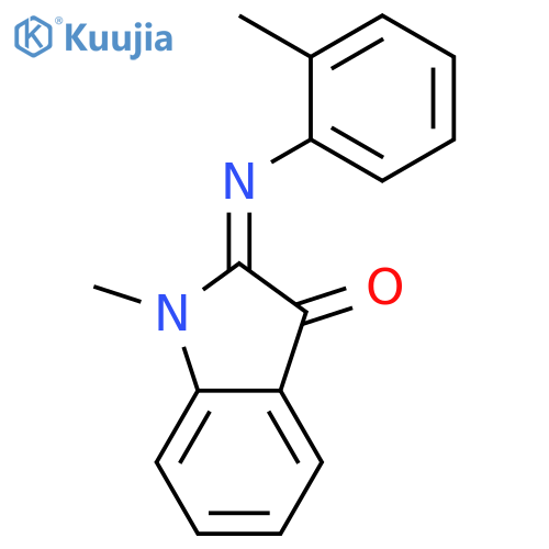 3H-Indol-3-one, 1,2-dihydro-1-methyl-2-[(2-methylphenyl)imino]- structure