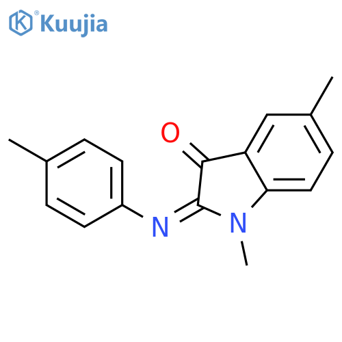 3H-Indol-3-one, 1,2-dihydro-1,5-dimethyl-2-[(4-methylphenyl)imino]- structure