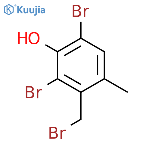PHENOL, 2,6-DIBROMO-3-(BROMOMETHYL)-4-METHYL- structure