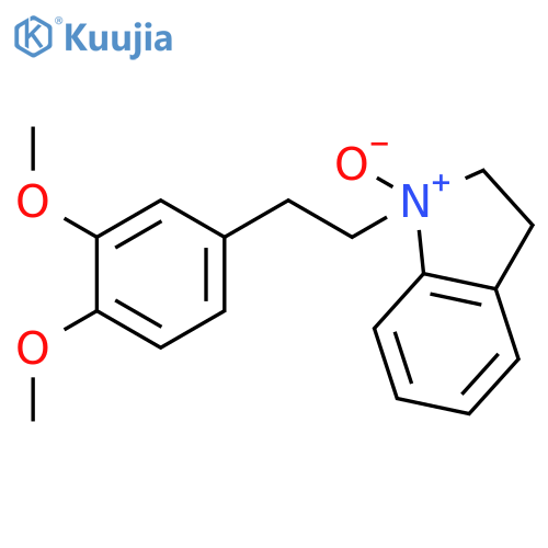 1H-INDOLE, 1-[2-(3,4-DIMETHOXYPHENYL)ETHYL]-2,3-DIHYDRO-, 1-OXIDE structure