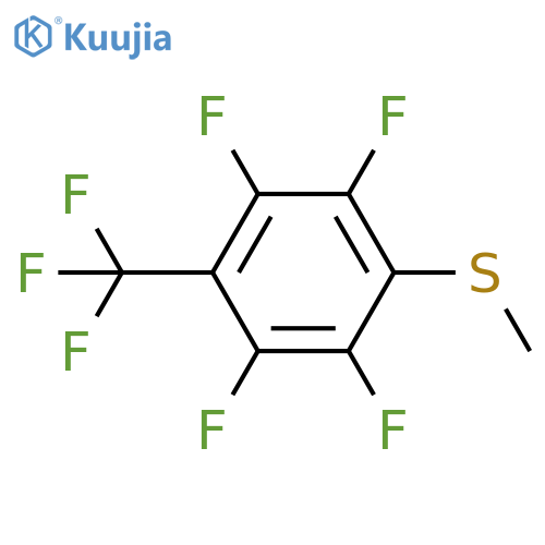 BENZENE, 1,2,4,5-TETRAFLUORO-3-(METHYLTHIO)-6-(TRIFLUOROMETHYL)- structure