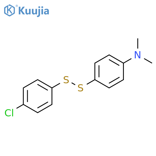 Benzenamine, 4-[(4-chlorophenyl)dithio]-N,N-dimethyl- structure