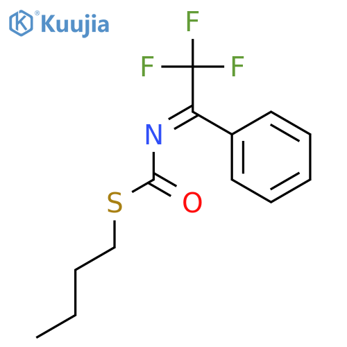 CARBAMOTHIOIC ACID, (2,2,2-TRIFLUORO-1-PHENYLETHYLIDENE)-, S-BUTYL ESTER structure