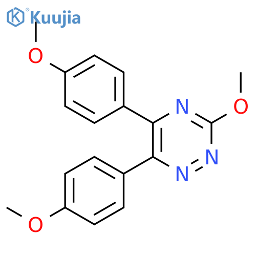 3-Methoxy-5,6-bis(4-methoxyphenyl)-1,2,4-triazine structure
