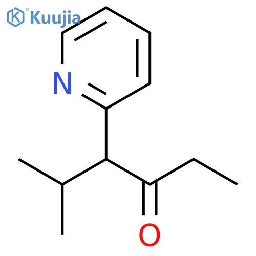 5-methyl-4-pyridin-2-ylhexan-3-one structure
