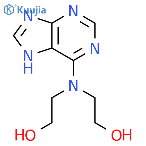adenine, n,n-bis(2-hydroxyethyl)- structure