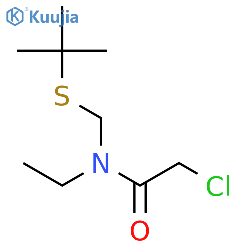 Acetamide, 2-chloro-N-[[(1,1-dimethylethyl)thio]methyl]-N-ethyl- structure