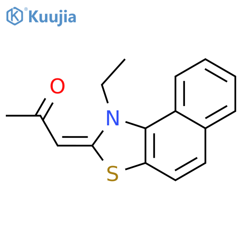 1-(1-ethylnaphtho[1,2-d]thiazol-2(1H)-ylidene)acetone structure