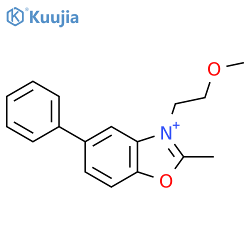 3-(2-Methoxyethyl)-2-methyl-5-phenyl-1,3-benzoxazol-3-ium structure